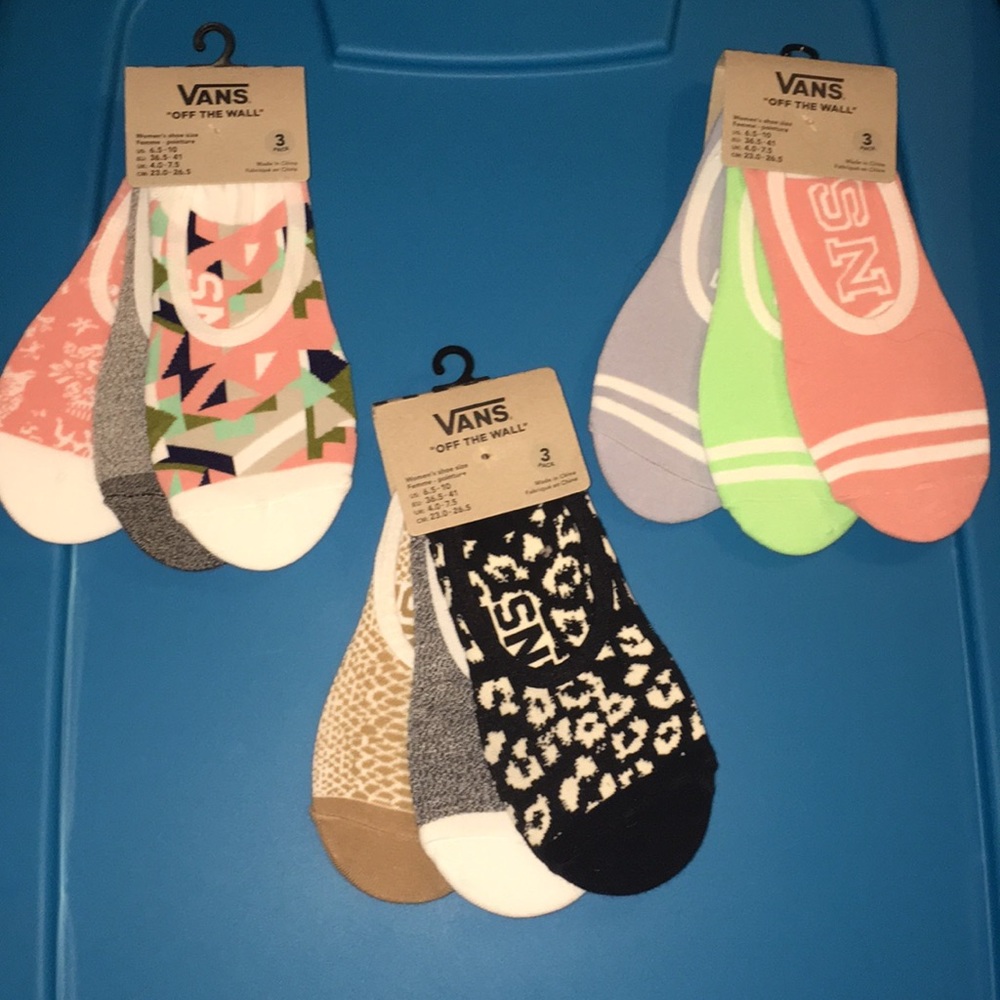 NWT, vans socks, 9 pairs total